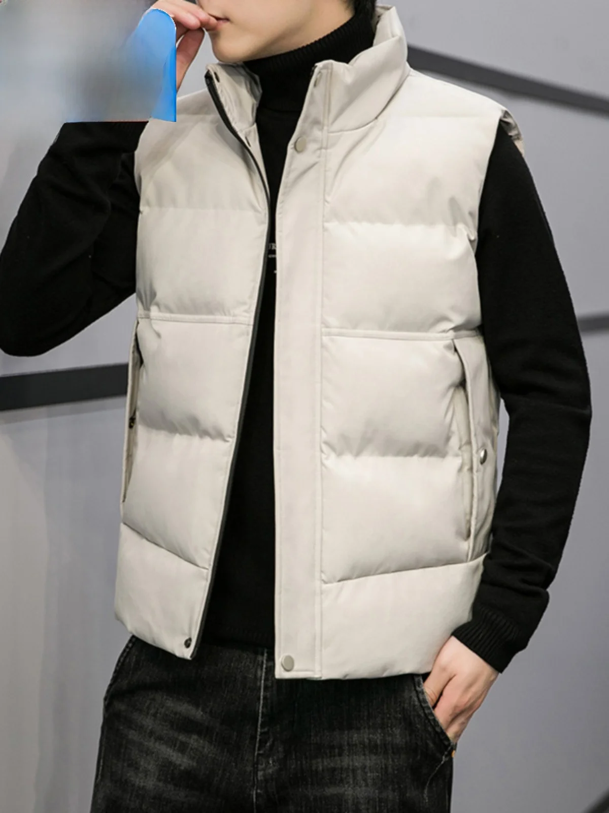 

Мужской утепленный жилет Paul 2026 с воротником-стойкой, на хлопковом наполнителе, теплый, универсальный, модный, для молодежи, для путешествий