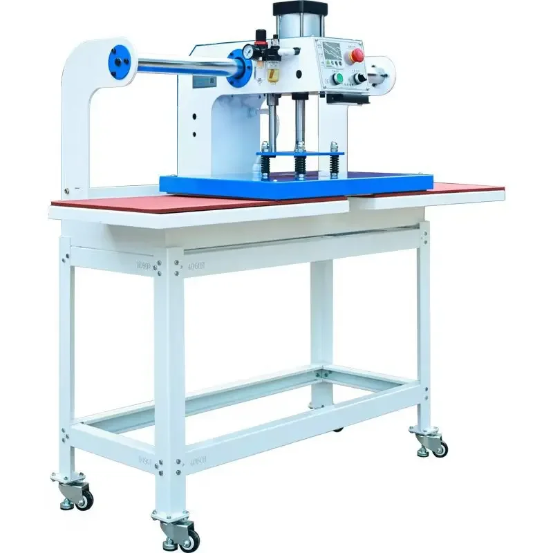 

Pneumatic double-station sliding hot pressing machine Automatic sliding horizontal T-shirt printing and ironing machine