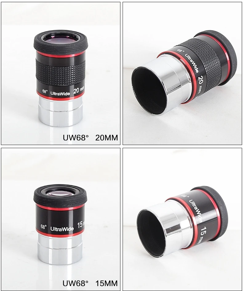 Angeleyes Ultra Wide Angle 68 Degree Eyepiece UW6mm UW9mm UW15mm UW20mm Planetary High-power Astronomical Telescope Accessory