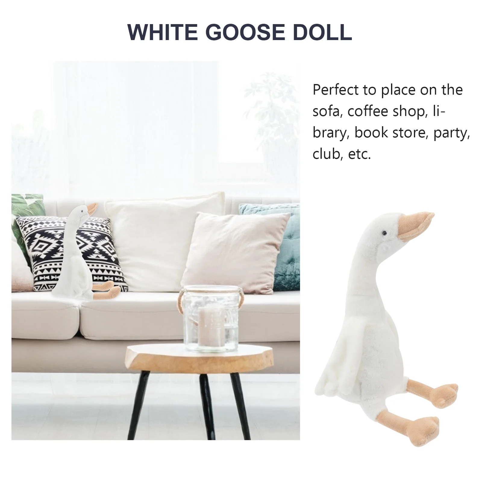 Swan Stuffed Animals Plush Toy, Goose Calmante Toy, Presente de aniversário, Pp Cotton, Brinquedos infantis exclusivos, Fashion Dolls