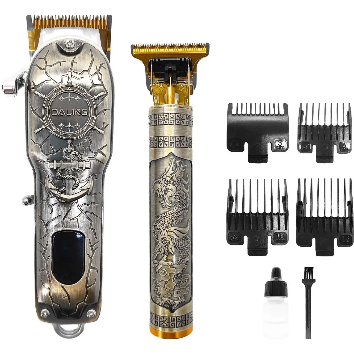 Professional Rust Proof Bivolt Trimmer Professional Hair Trimmer Adjustable Cutting Comb