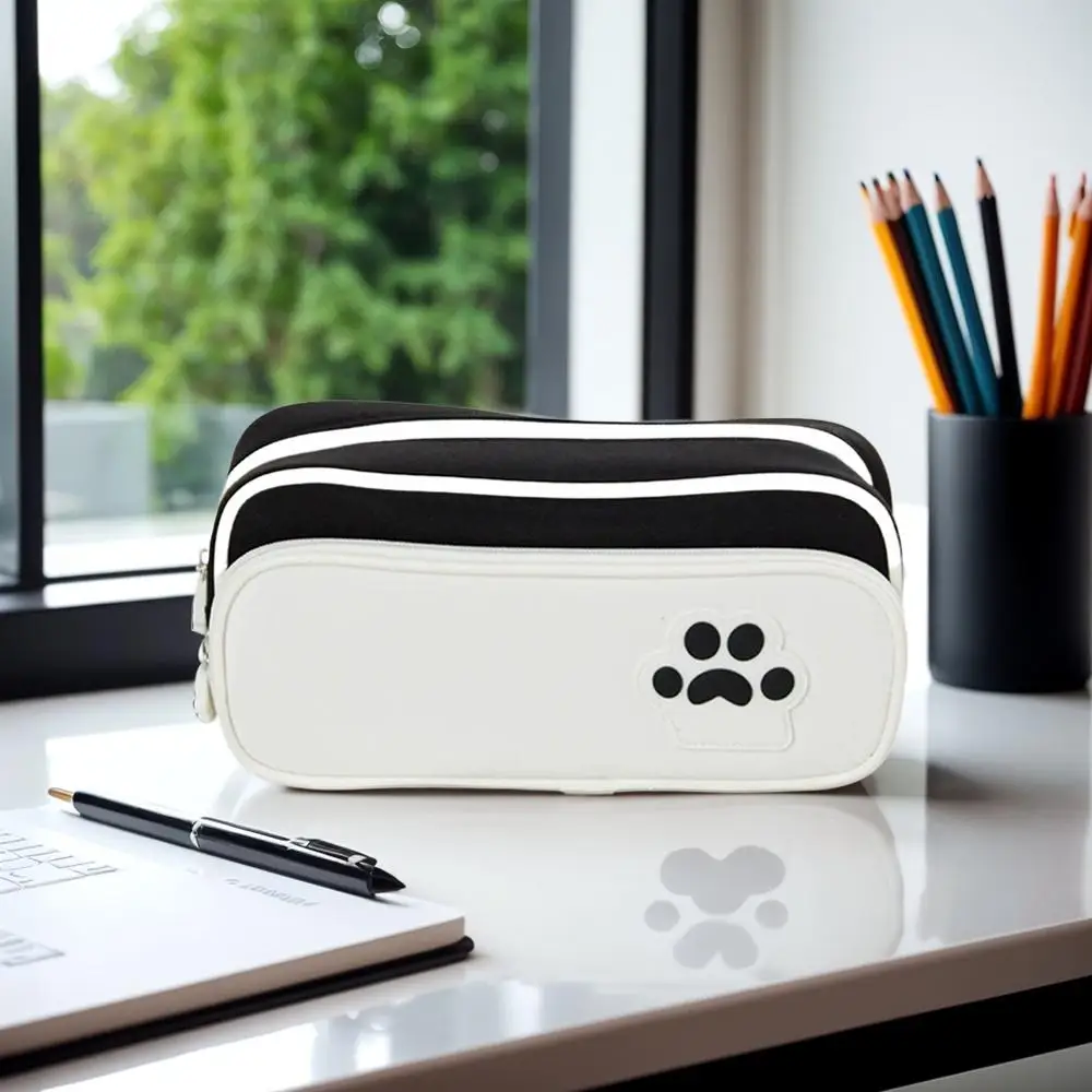 2025 جديد القط باو حقيبة أقلام رصاص القط باو طباعة متعدد الطبقات فتاة ممحاة لطيف طالب المدرسة تخزين حقيبة أقلام رصاص سعة كبيرة Cas K1X6