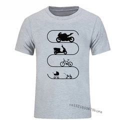 Car Bike Bicycle Motorcycle Evolution Tshirts Classic Summer Tees Lovers Cotton O-neck Print Short Sleeve T-shirt Men