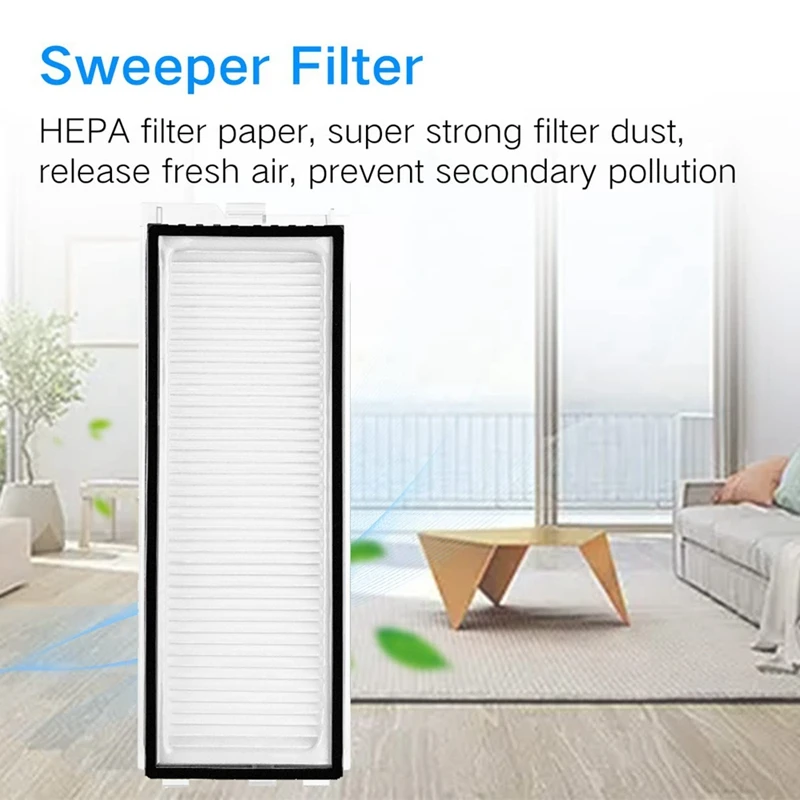 Filter Hepa dapat dicuci, suku cadang pengganti penyedot debu Robot untuk Roborock Q Revo Maxv / Roborock P10 Pro 6 buah