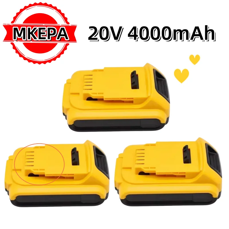 20V 2000/4000mAh DCB200 Li-ion Rechargeable Power Tool Battery for Dewalt DCB203 DCB181 DCB180 DCB200 DCB201 DCB201-2 L50