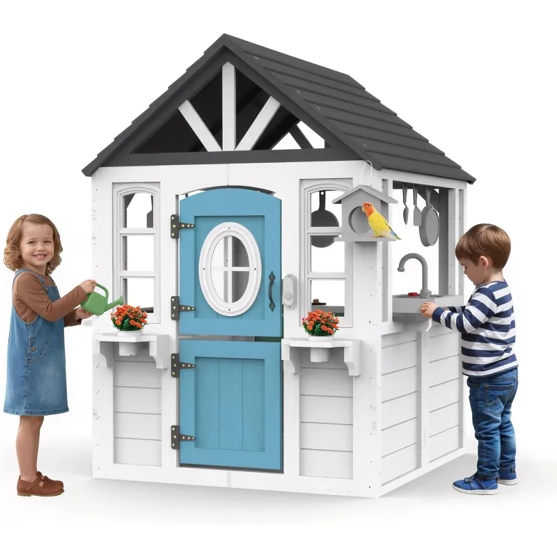 Wooden Kids Playhouse Cottage 1