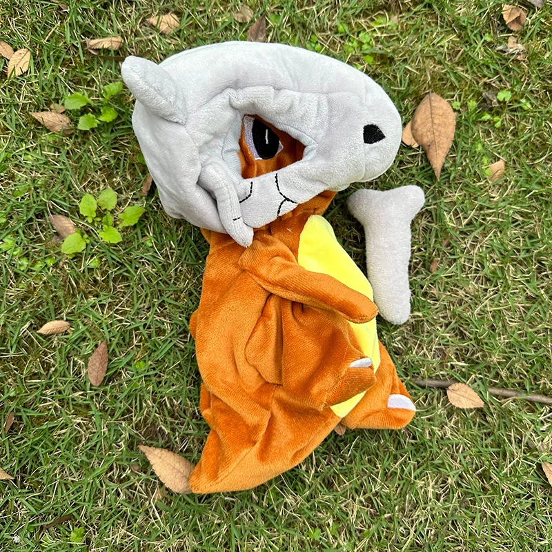 58/78cm Pokemon Cubone Plush Toy Leather Case Holster Anime Plushie Cute Large Doll Not Stuffed Semi-finished Plushie Toys Gift