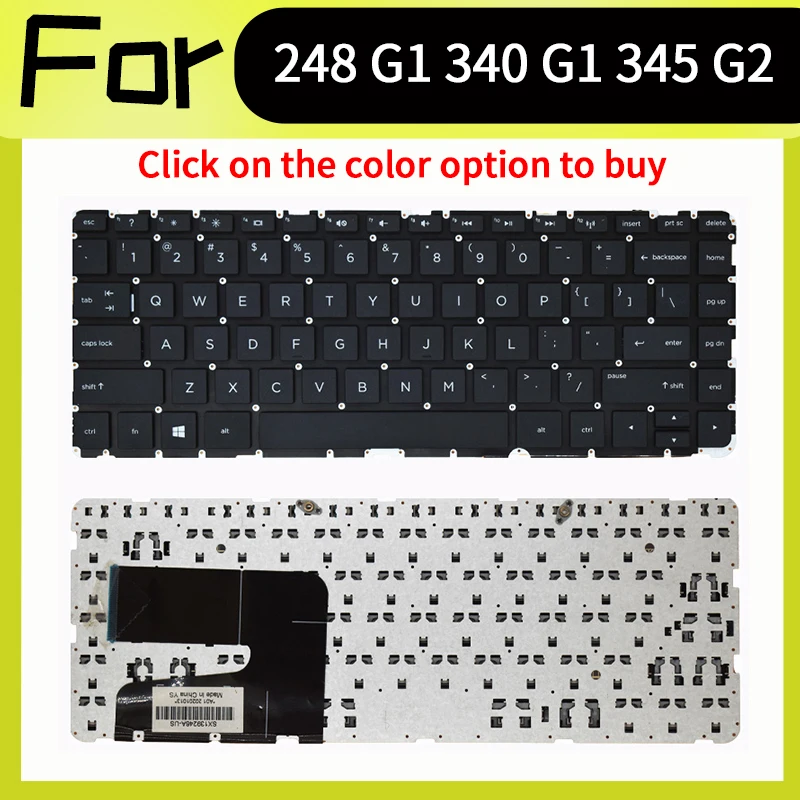 Novo teclado americano para hp 248 g1/340 g2/345 g2/240 g3/246 g3/240 g2
