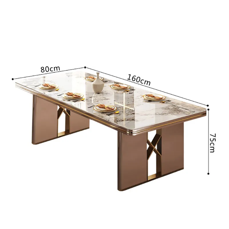 Simple Design Dining Table Modern Aesthetic Exquisite Glamour Dining Tables Classic Versatile Tavolo Di Pranzo Home Furniture