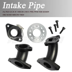 Carburetor manifold Intake Pipe For PE24 26 28 30  NSR100-150CC PWK PWM VM24