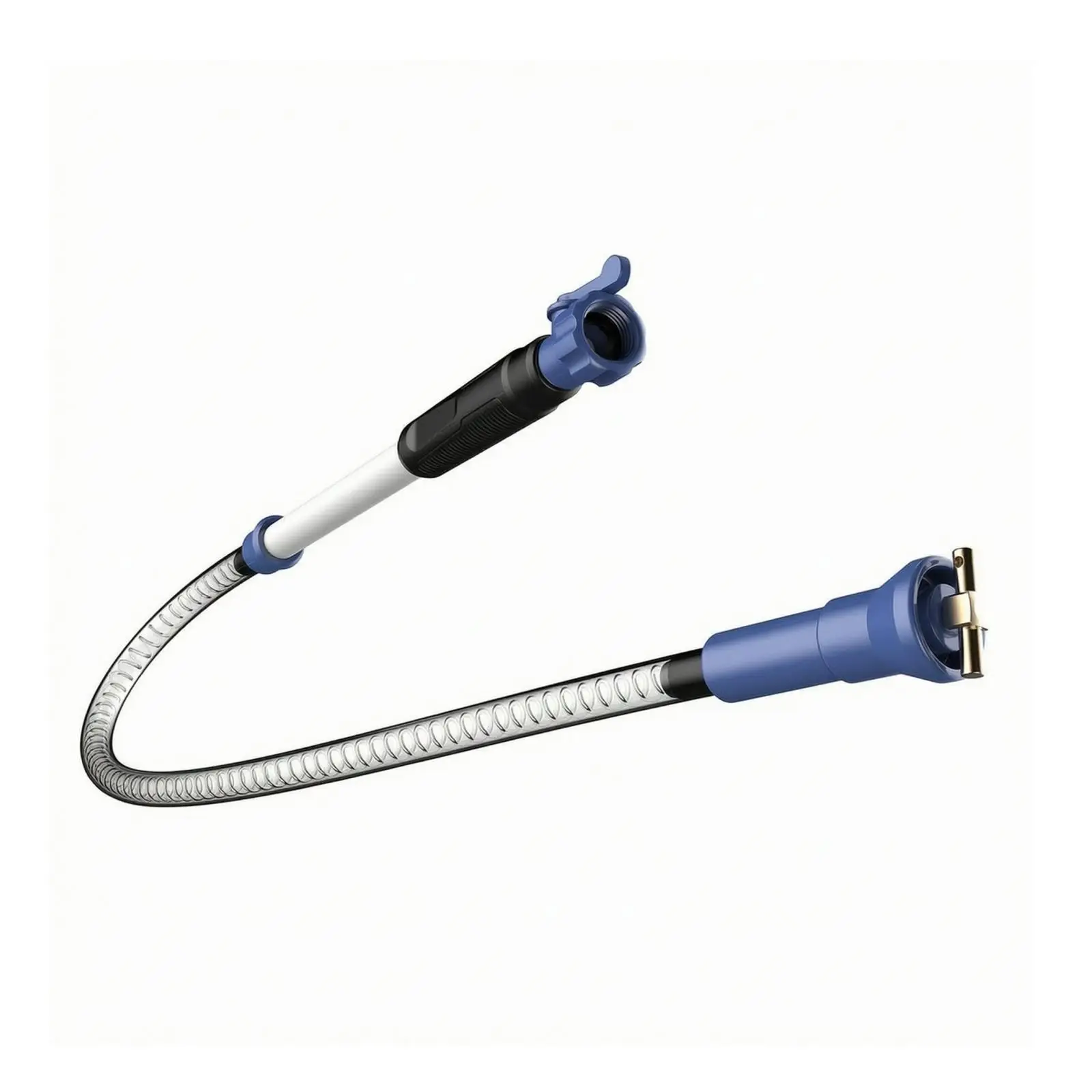 Flexible Polypropylene RV Tank Cleaning Wand with Rotating Spray Head for Odor Free