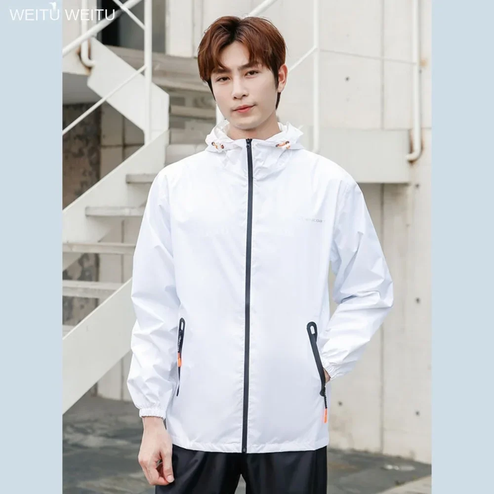 Ultra-thin Raincoat Rain Pants Suit Male Summer Long Body Anti-rainstorm Takeaway Cycling Separate Female Clothing Breathable