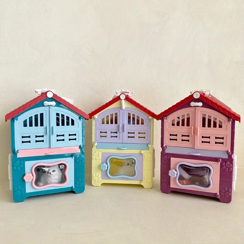 

Decoration Puppy Cat Scene Playing Toys Merchant Interactive Play House Toy Mini Cute Pretend Toys Easter Day Gift