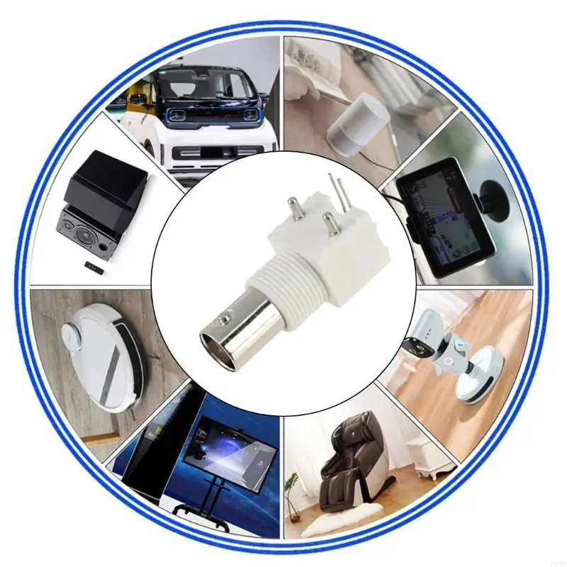 Small BNC Female Connector with Secure Nut Fastening Easy to Use for Installation In Dense Wiring Environment F19E