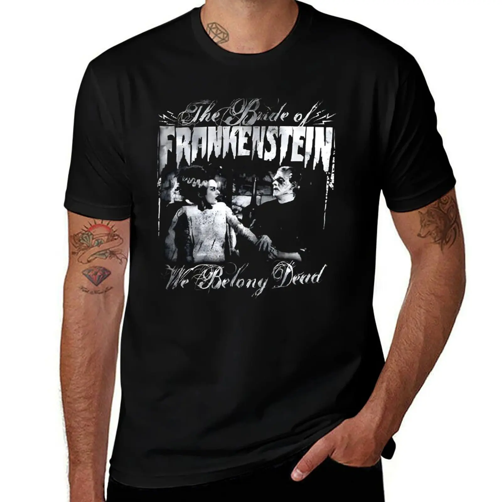 Bride Of Frankenstein retro T-Shirt Odor Resistant Short Sleeve Top T-Shirt