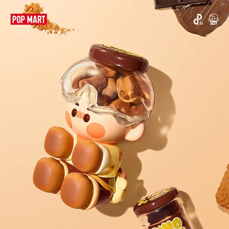 POP MART PINO JELLY Cocoa Cookies Series 100% Original Toys Doll Cute Action Anime Figure Desktop Ornaments Collection Gift