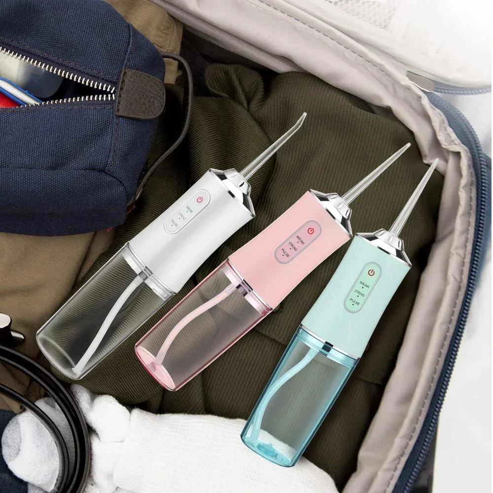 Mouth Washing Machine Powerful Portable Irrigator Dental Water Jet 3 Modes USB Rechargeable 4 Jet for Teeth Cleaning Health