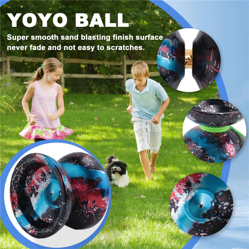 T1 BALDR Unresponsive Yoyo Competitive Yo-Yo,Alloy Yoyo For Beginners,Easy Practise Tricks,With Strings
