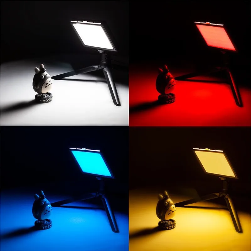 Multi-Light Source VLOG Fill Light Camera Video Light Color Card Color Three Primary Color Flat Panel Light USB Charging