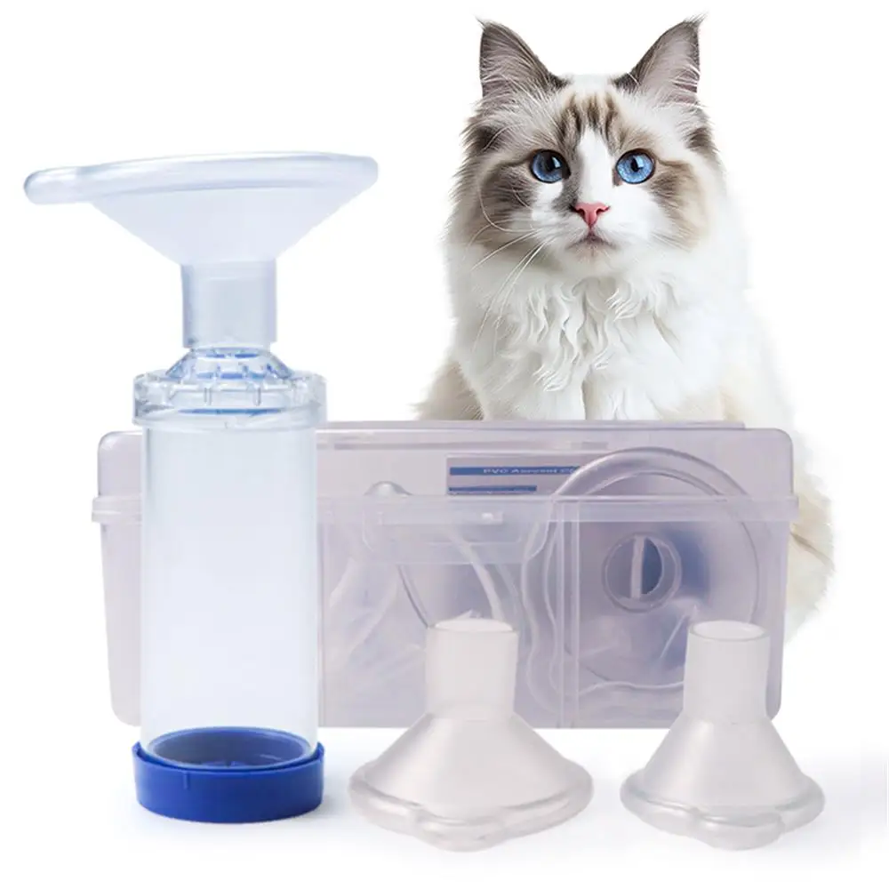 

Аэрозольная камера для ветеринарных животных, ингалятор от астмы для домашних животных, разделительные устройства с одной медицинской панелью из ПВХ