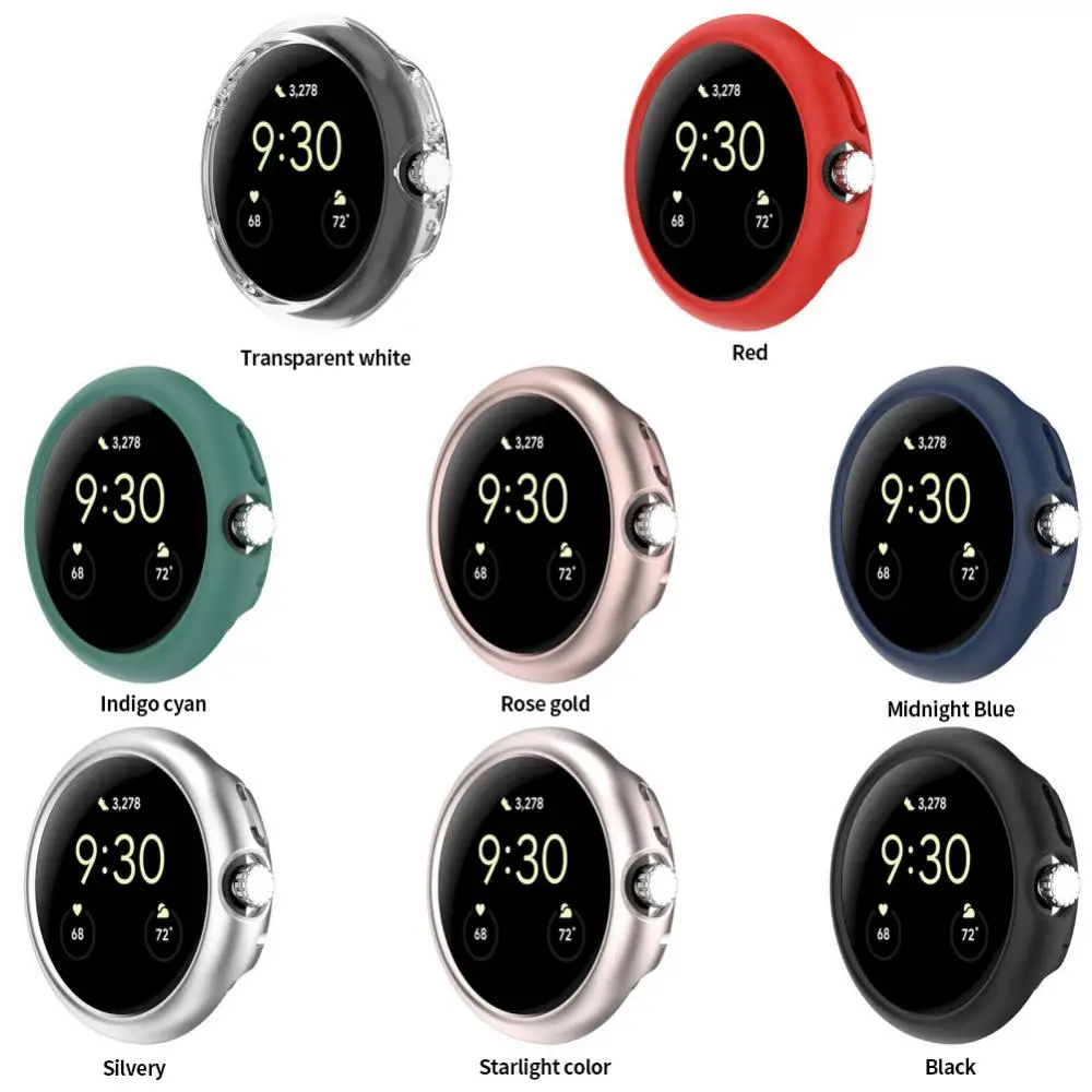 Watch Protection Shell Screen Protector Electroplating For Google Pixel Watch Watch Protective Cover Dust And Fall Prevention