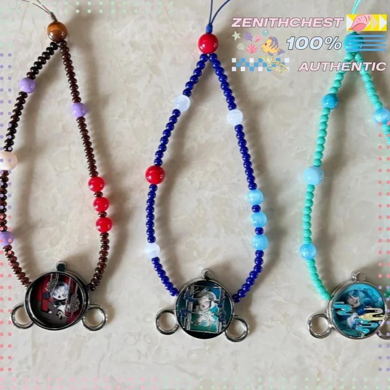 

Pop Mart Skullpanda Blind Box Beaded Phone Lanyard Diyuguanzhongjing Series Decorative Charm Collectible Gift For Adult