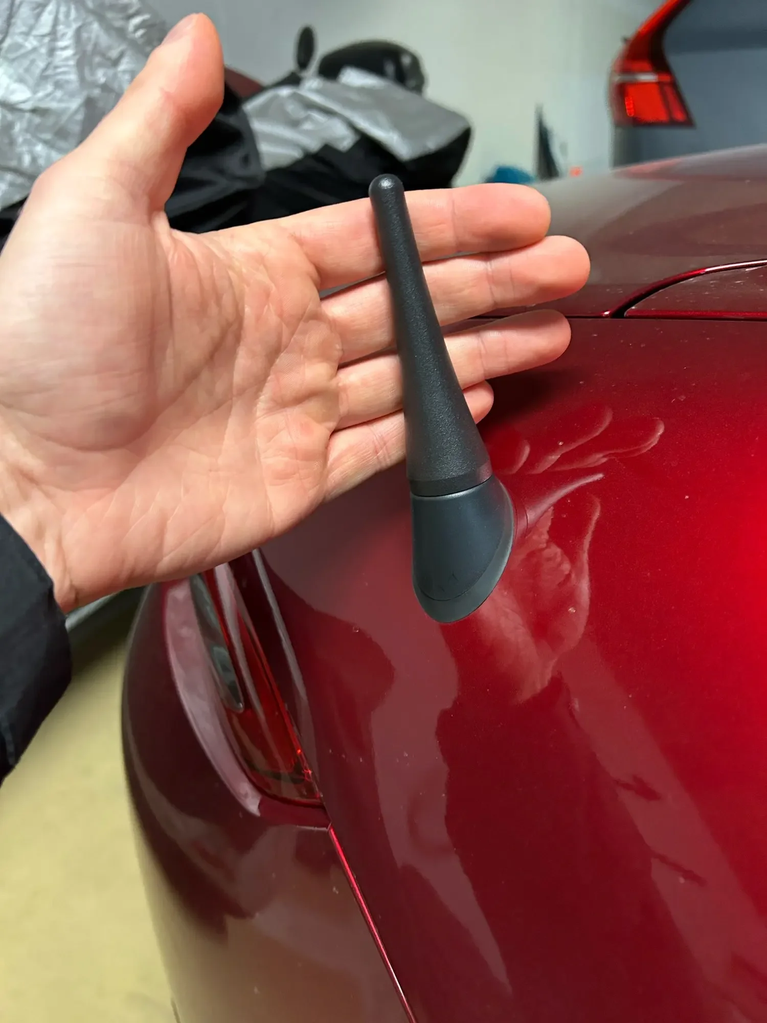 Short Stubby Antenna Mast Antenna Topper for Mazda MX5 Abarth Fiat 124 Spider 3.8 Inch Aluminum 2017 2018 2019 2021 2022