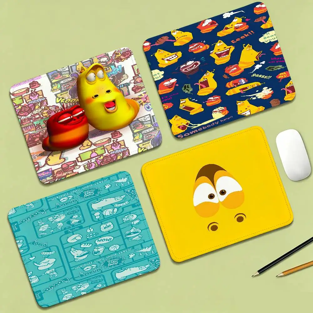 Funny L-Larva Cartoon Non-slip Lockedge Speed Version Game Computer Keyboard Office Table Mat Deskpad Home Decor