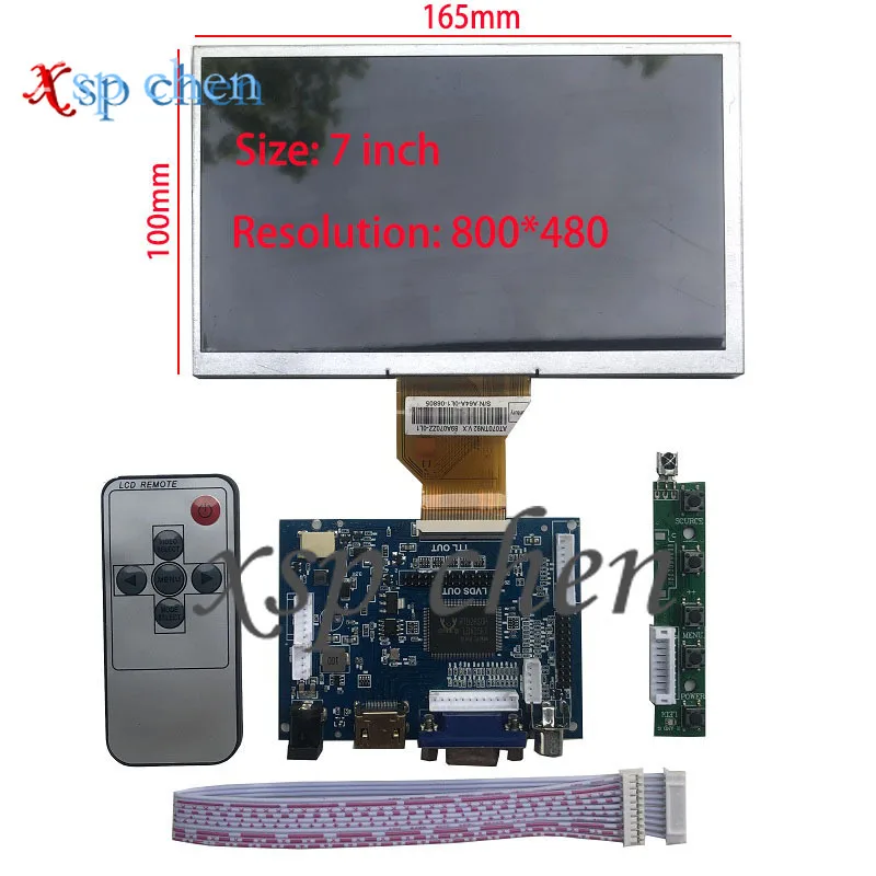 7 inch AT070TN90 V.1 AT070TN92 V.X LCD Display Mini HDMI Control Board Display Driver for Raspberry Banana/Orange Pie Mini PC PC