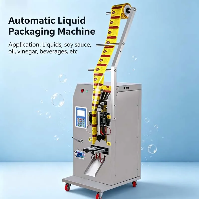 

Wholesale Balsamic Vinegar Vertical Flow Wrap Machine Liquid Sauce Sachet Packing Machine Price