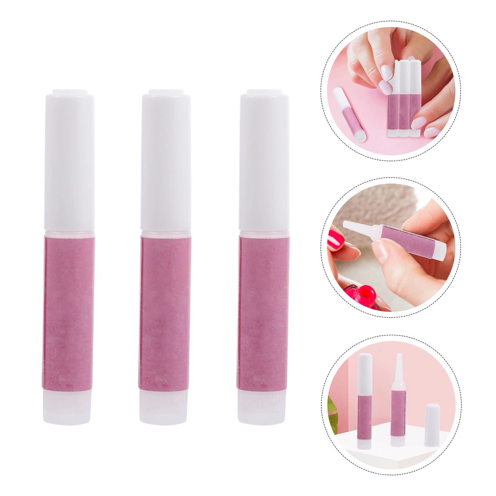 

20pcs Nail Glue Bulk Adhesive Solid Bond Fingernail Artificial Nails Plastic Strong Manicure Tool Long Lasting Fast Drying Safe