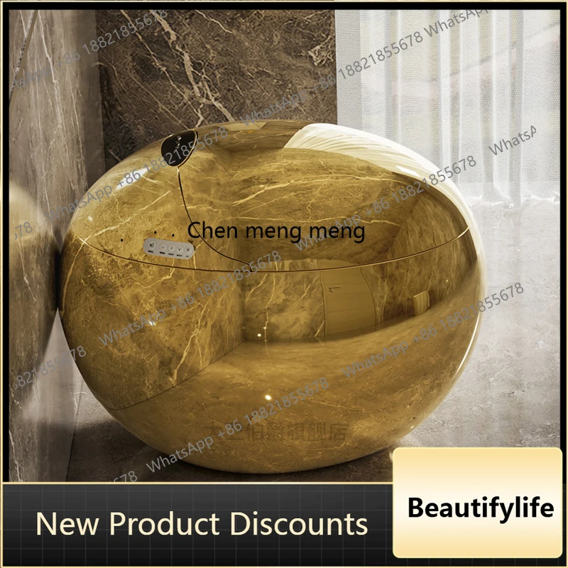 

Golden smart toilet, dual waterway cleaning, no water pressure limit, fully automatic toilet