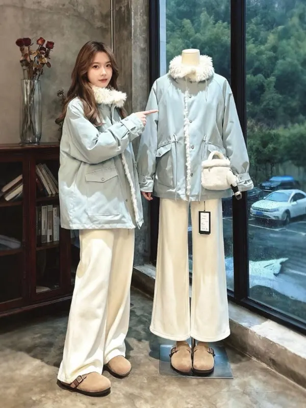 

Женское зимнее пальто Thiened: теплое, элегантное, с пуговицами, длинное, повседневного кроя