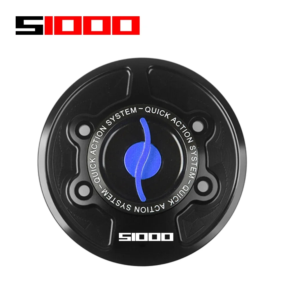 Keyless CNC Racing Quick Release Motorcycle Tank Fuel Caps Case Gas Cover for BMW S1000RR HP4 M1000RR 2019-24 S1000R RR/R 09-24