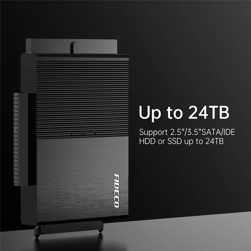 

FIDECO USB 3.0 To SATA/IDE Adapter Cable- Universal Hard Drive Reader For 2.5/3.5 Inch SATA SSD/HDD& IDE HDD US PLUG