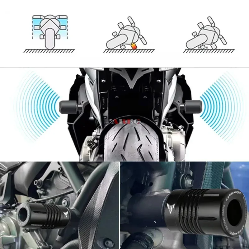 For Yamaha MT-07 FZ07 XSR700 YZF-R7 MT 07 XSR 700 YZFR7 YZF R7 Motorcycle Engine Pad Falling  Frame Sliders Crash Protector view 5