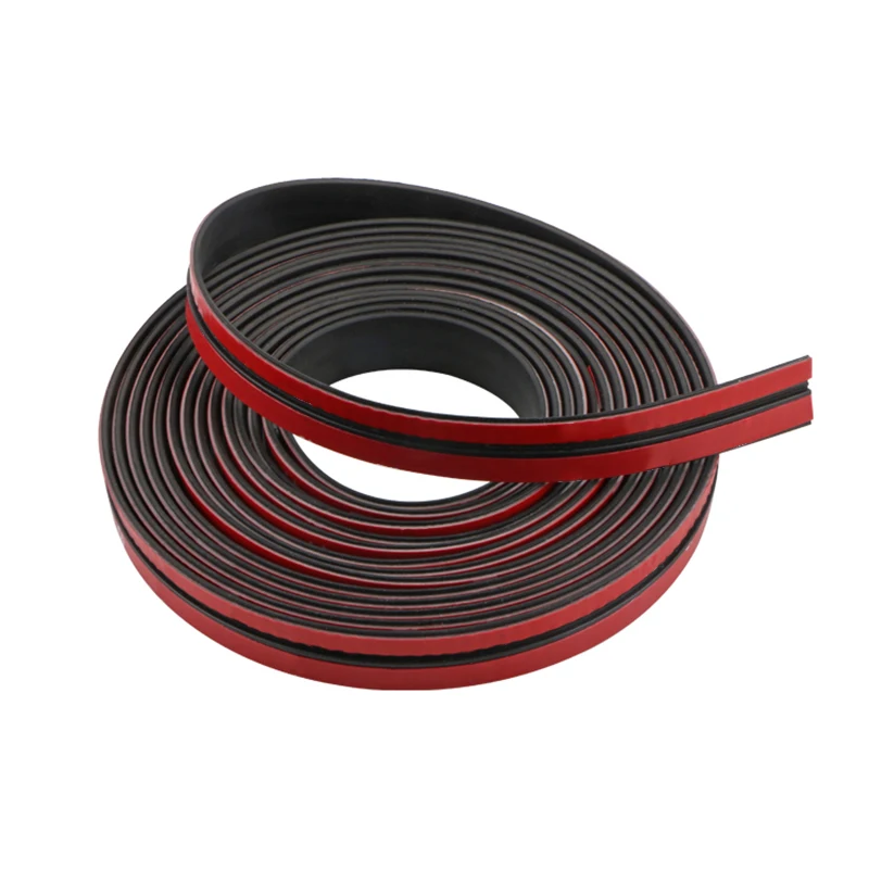 5M Car Window Rubber Sealing Strips Sticker Roof Windshield Edge Protector Sound Dust Proof 14/19mm Car Accessories