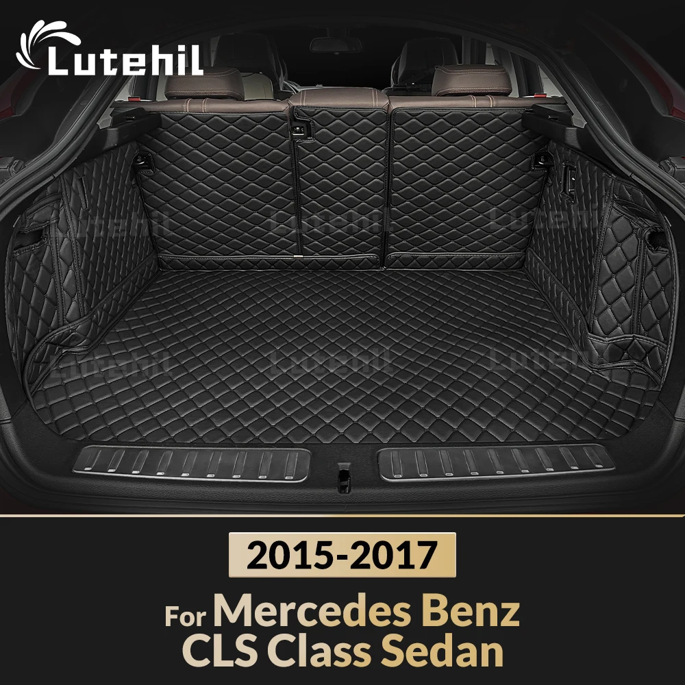 

Полноразмерный коврик для багажника Mercedes Benz CLS Class Sedan 2015-2017 16, коврик для багажника автомобиля, Накладка для багажника, подкладка для груза, аксессуары для интерьера