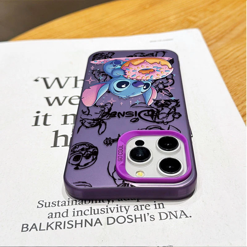 Disney Stitch Donut Plating Case for Samsung Galaxy S24 S23 S22 S21 Ultra Plus FE A54 A34 A24 A14 A73 A53 A33 5G Note 20 Cover image 5