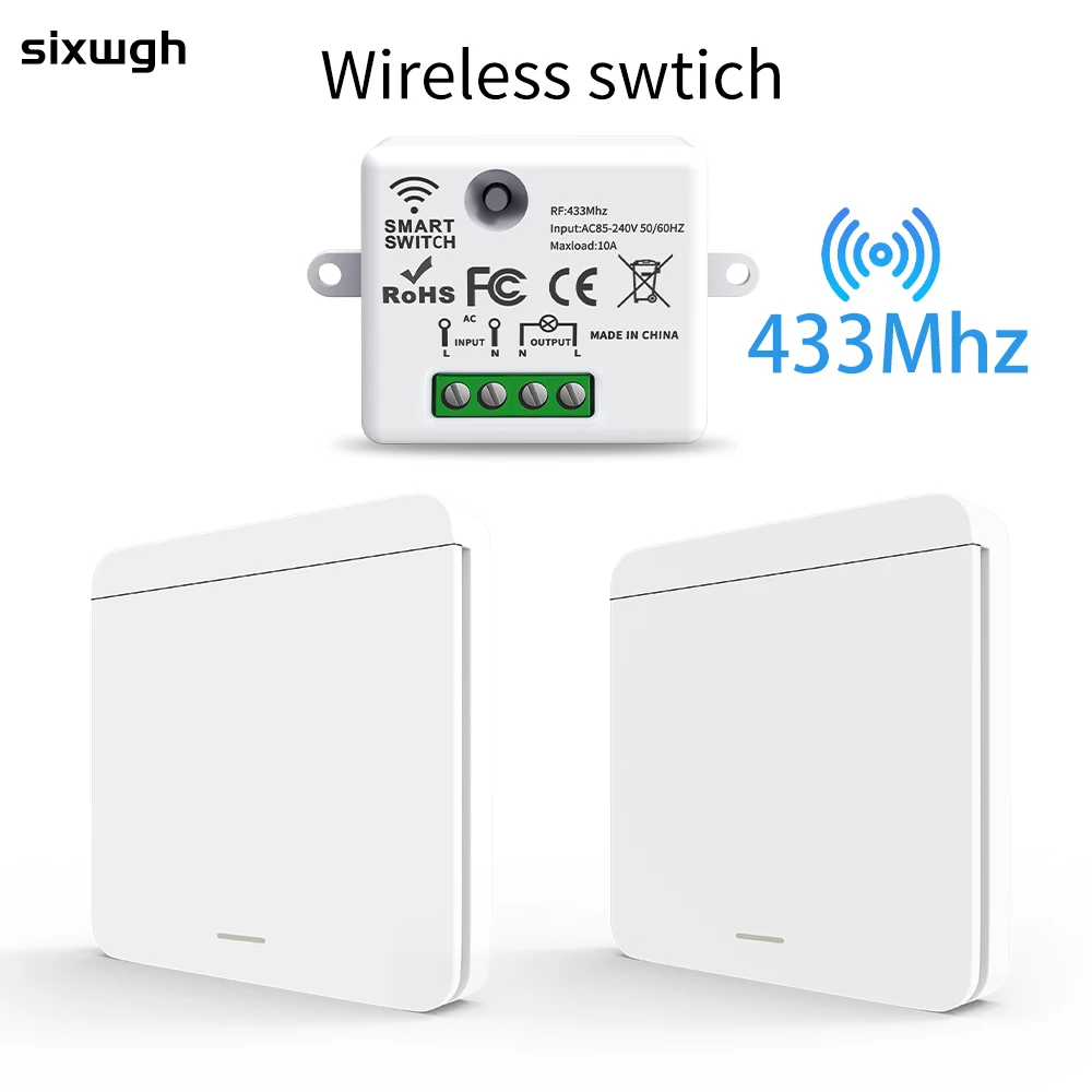 Wireless Switch RF 433Mhz Remote Controller switch Diy smart switch