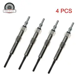 4 PCS Glow Plugs 4.4V For NISSAN CUBE JUKE MICRA V NOTE NV200 PULSAR QASHQAI Renault Captur Clio III IV Megane III IV 1.5 DCi