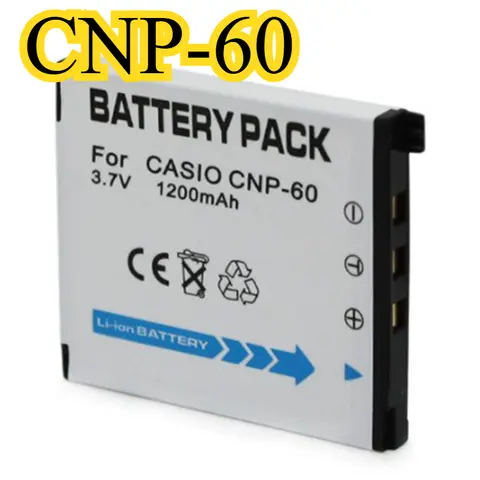 Batteria al litio NP60 da 1200 mAh adatta per batteria per fotocamera Casio S10/Z80/Z9/Z85/FS10/S12/QV-R3/R4