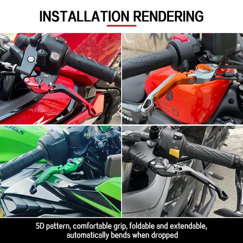 Imagen 2 del producto Nueva palanca de freno 5D para Triumph Daytona 660 2024 2025 palancas de embrague de frenos extensibles plegables de aluminio para motocicleta Daytona660