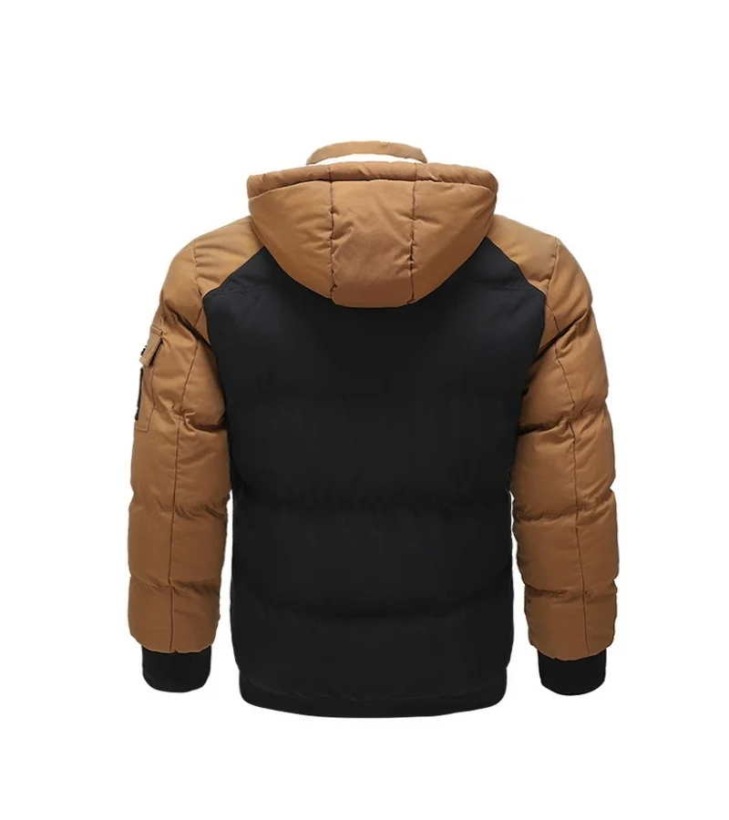 New double-sided wear cotton-padded men's fashion cotton-padded jacket with thick warm winter fashion coat cotton-padded jacket