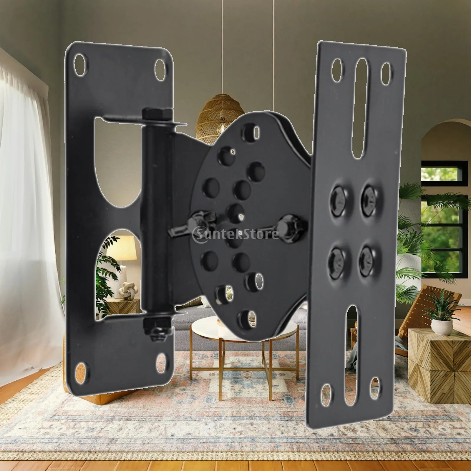 Heavy Duty Speaker Wall Mount Bracket 180 Degree Adjustable Alloy Ceiling Holder for Home Theater Office Support