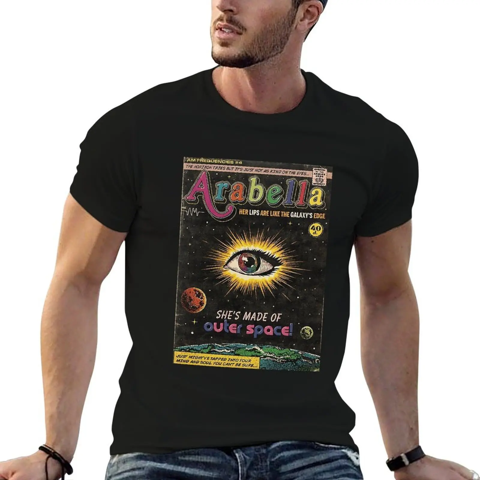 

outer space! T-Shirt cotton t shirts man 100% cotton tshirt 100% T-Shirt