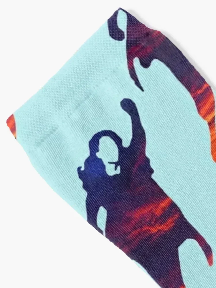 Girl of Steel Silhouette Socks winter thermal cotton Thermal man winter bright garter Socks Male Women's