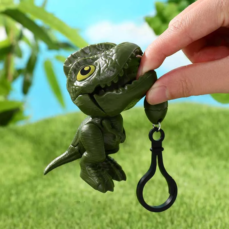 

Creative Cartoon Cute Tyrannosaurus Rex Pull String Bite Hand Toys Keychain Pendant Kids Stress Relieving Toy Novelty Funny Toys