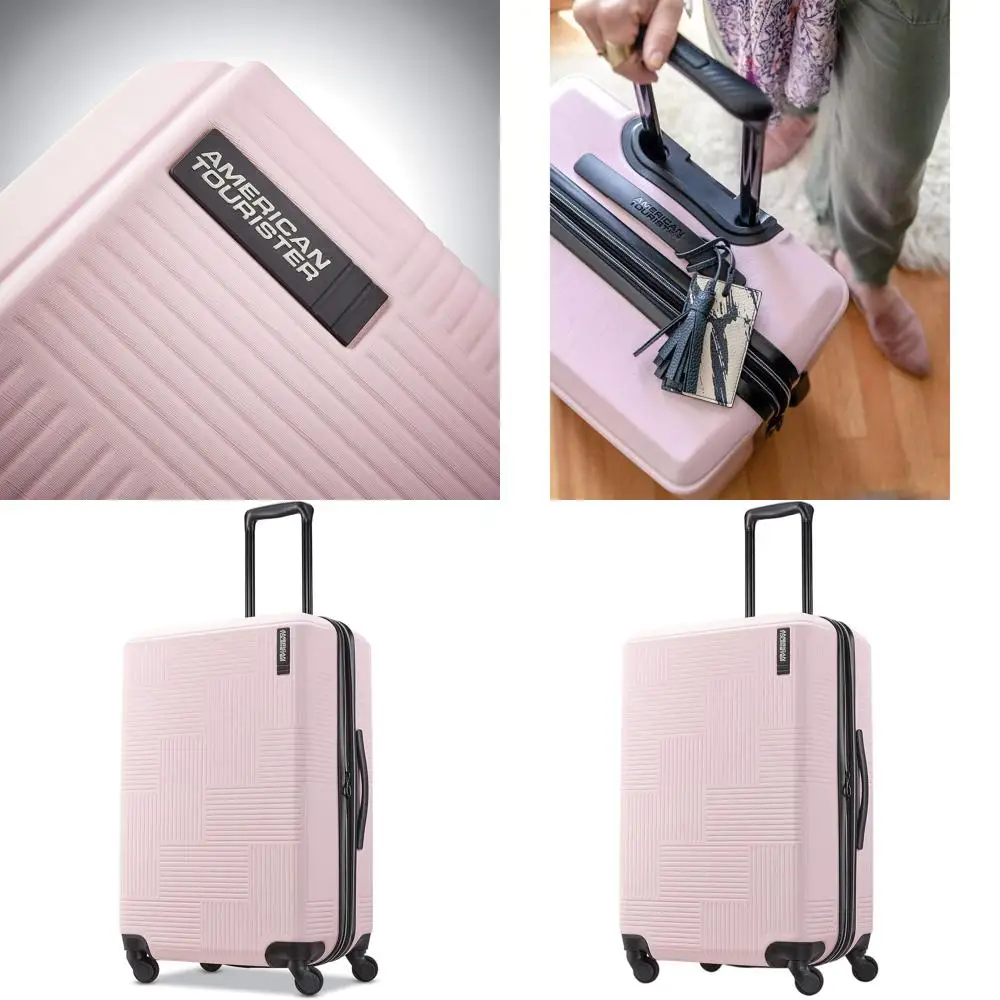 

Расширяемый жесткий чемодан на колесиках, розовый, средний, 24 дюйма