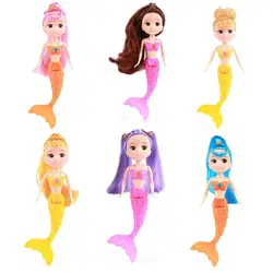 Mini Juguetes de sirena en miniatura para niños, Juguetes de animales pequeños para Barbie, juego de bricolaje, cumpleaños de bebé, artículos de muñeca Kawaii, 16 cm